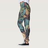 Leggings Motif botanique sophistiqué chic victorien complex (Gauche)