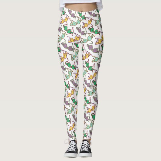 Leggings Motif Bra multicolore (Devant)