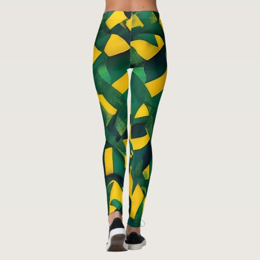 Leggings motif brésilien Abstrait (Dos)
