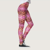 Leggings Motif brillant argent rose or brillant (Droite)