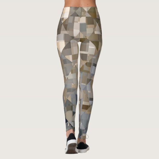 Leggings Motif Brown/bleu tendance (Dos)