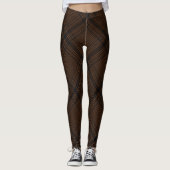 Leggings Motif Brown de vérification de la lumière noire de (Devant)