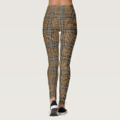 Leggings Motif Brown Et Bleu De Contrôle Du Glen Houndstoot (Dos)