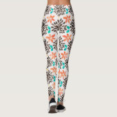 Leggings Motif Brown et turquoise (Dos)