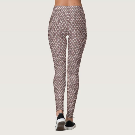 Leggings Motif Brown Herringbone (Dos)