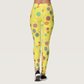 Leggings Motif Bubble Jaune (Dos)