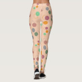 Leggings Motif bulle Apricot rose (Dos)