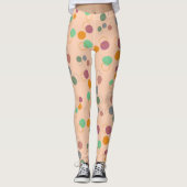Leggings Motif bulle Apricot rose (Devant)