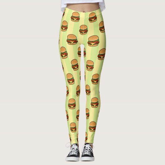 Leggings Motif Burger (Devant)