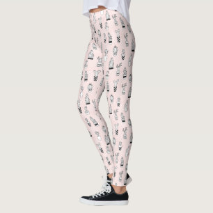 Leggings Motif Cactus à main mignonne