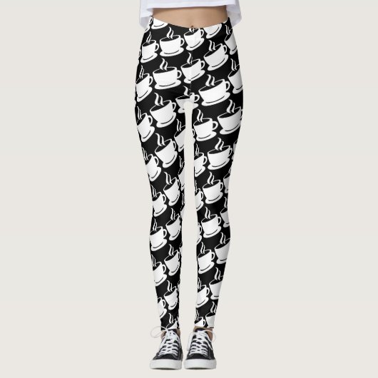 Leggings Motif café (Devant)