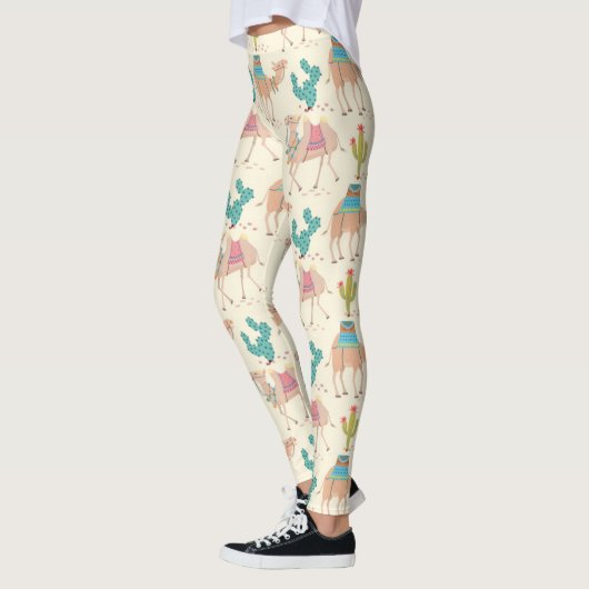 Leggings Motif Camel Et Cactus (Gauche)