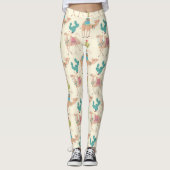 Leggings Motif Camel Et Cactus (Devant)
