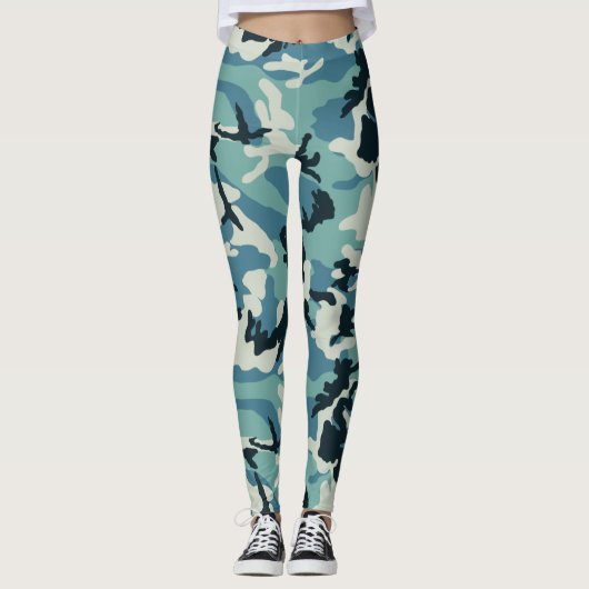 Leggings Motif Camo d'hiver (Devant)