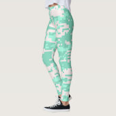 Leggings Motif Camo numérique à la menthe (Gauche)