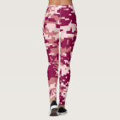 Leggings Motif Camo numérique rose (Dos)