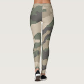 Leggings Motif Camo Vert (Dos)