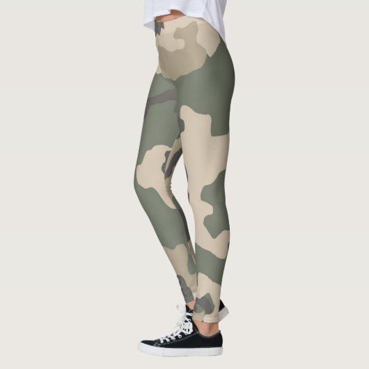 Leggings Motif Camo Vert (Gauche)