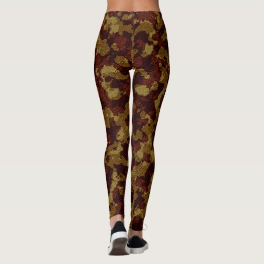 Leggings Motif Camouflage de Fun Fall Woods (Dos)