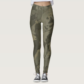 Leggings Motif Camouflage de pêche de filles de la campagne