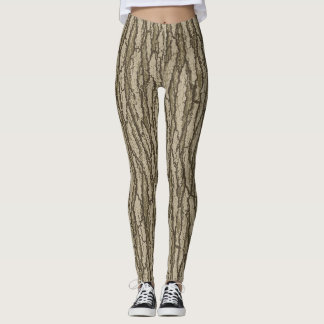 Leggings Motif camouflage écorce d'arbre de forêt Camouflag