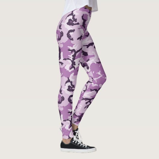 Leggings Motif Camouflage en bois rose / pourpre (Droite)