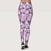 Leggings Motif Camouflage en bois rose / pourpre (Dos)