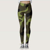 Leggings Motif camouflage militaire (Devant)