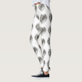 Leggings Motif cardiaque (Gauche)