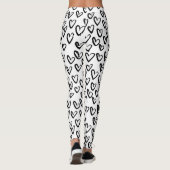 Leggings Motif cardiaque de peinture AVC (Dos)