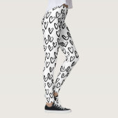 Leggings Motif cardiaque de peinture AVC (Droite)