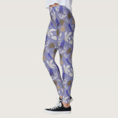 Leggings Motif Carottes Et Nutriments Bleus (Gauche)