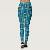Leggings Motif Carré Blue Granny (Dos)
