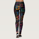 Leggings Motif Carré couleur rétro #12 (Dos)