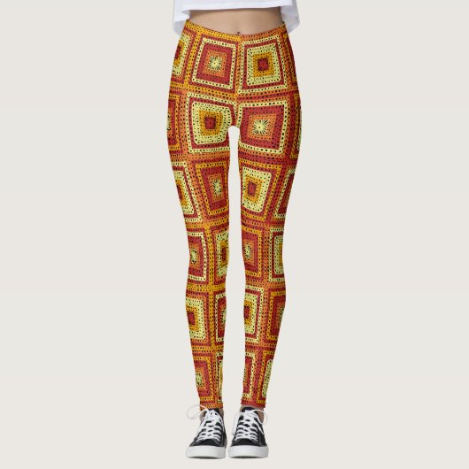 Leggings Motif Carré Granny (Devant)