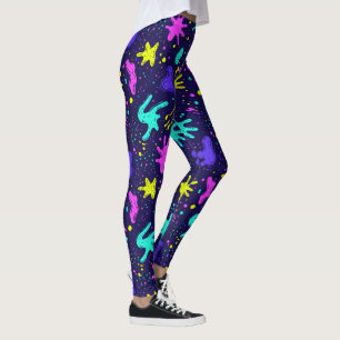 Leggings Motif carrelé cool des années 90