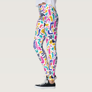 Leggings Motif carrelé cool des années 90