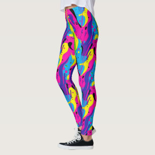 Leggings Motif carrelé cool des années 90