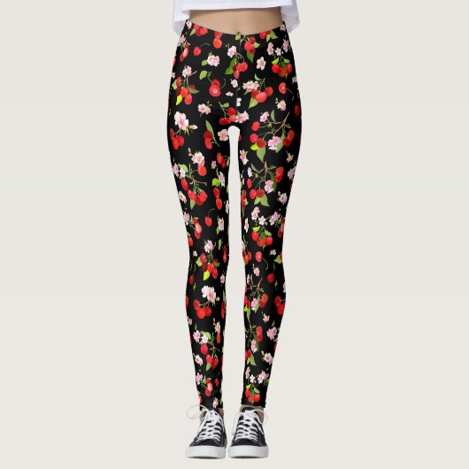 Leggings Motif cerise 1 (Devant)