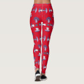 Leggings Motif champignon végétalien (Dos)