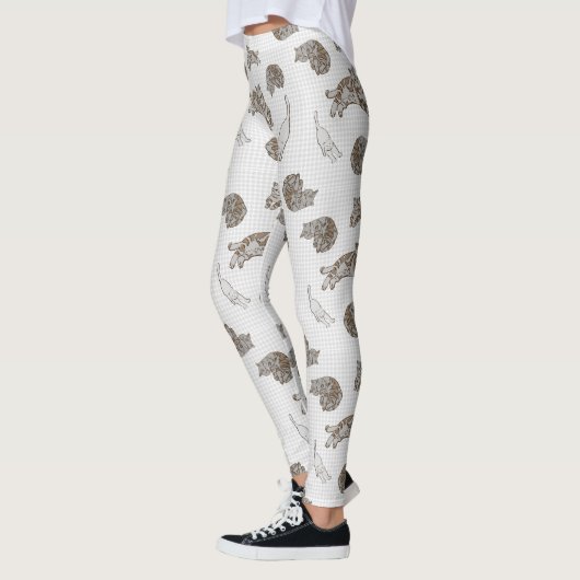 Leggings motif chats (Gauche)