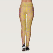 Leggings Motif Checker 02 Jaune (Dos)