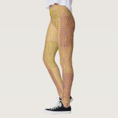 Leggings Motif Checker 02 Jaune (Gauche)