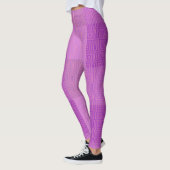 Leggings Motif Checker 02 rose (Gauche)