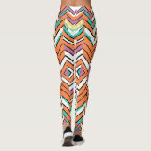 Leggings Motif Chevron couleur gras Herringbone (Dos)