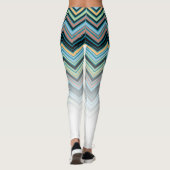 Leggings Motif Chevron multicolore (Dos)