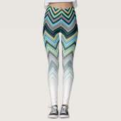 Leggings Motif Chevron multicolore (Devant)