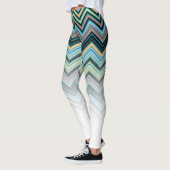 Leggings Motif Chevron multicolore (Gauche)