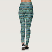 Leggings Motif Chevron multicolore (Dos)