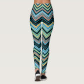 Leggings Motif Chevron multicolore (Dos)